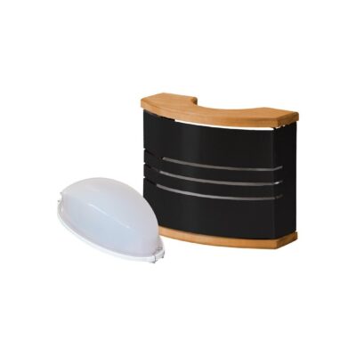 Lampa + osłona stalowa czarna Harvia SAS21107