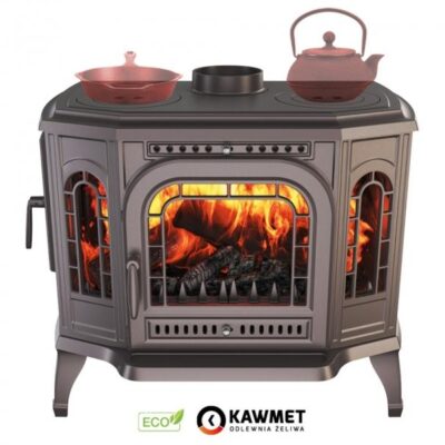 Piec żeliwny wolnostojący koza kawmet P7 (10,5 kW) CookTop LB eco