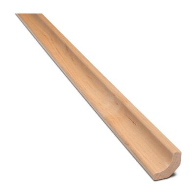 Ćwierćwałek wklęsły do sauny z olchy 15x15x2400mm