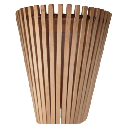 Klosz drewniany lampa do sauny olcha mf-1